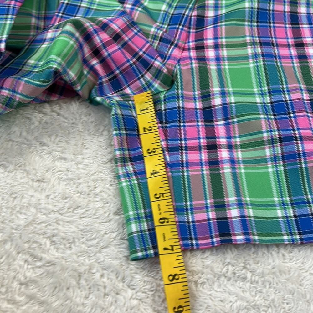 Lady Hagen pink and green plaid‎ golf shorts, size 10 - Picture 5 of 9